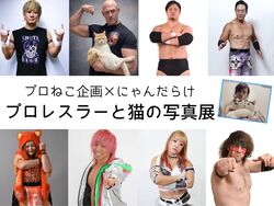 プロレスラーと猫の写真展