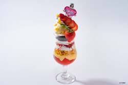 星降るいちごショコラパフェ（食堂車レストラン　黄昏号）1,600円