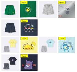 「ジーユーからポケモンコラボコレクション！夏の海テーマで親子リンクコーデが楽しめる」の写真