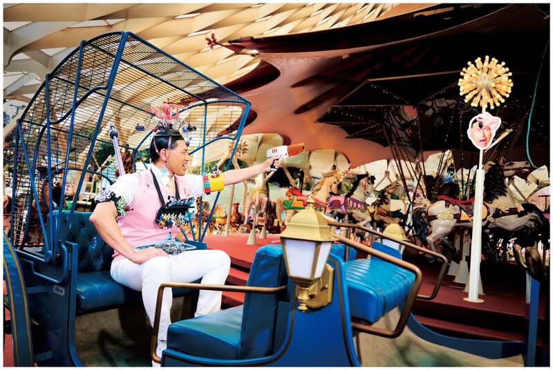 アトラクションに乗りながら撃つ！日本初の新アトラクション「シューティング遊園地」