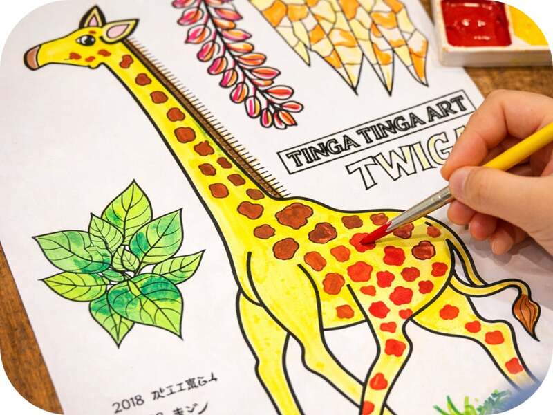 ティンガティンガ　ぬりえ　ワークショップ