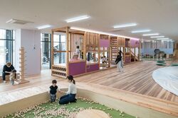 亀岡市の山々や霧、保津川などをイメージした遊具がいっぱい！
