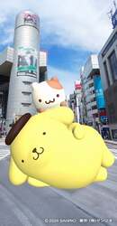 「巨大ポムポムプリンとおしゃべり！　30周年記念の癒やしイベントが渋谷の3カ所で開催」の写真