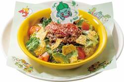 フシギダネの"はっぱカッター"タコライス 希望小売価格1,099円（税込1,209円）