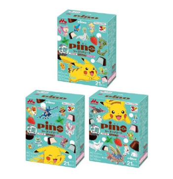 チョコミント入りの「ピノ シーズンアソート（ポケモンパッケージ）」（C）Nintendo・Creatures・GAME FREAK・TV Tokyo・ShoPro・JR Kikaku （C）Pokemon