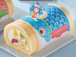 かわいい金太郎の乗ったこいのぼりのラッピング♪