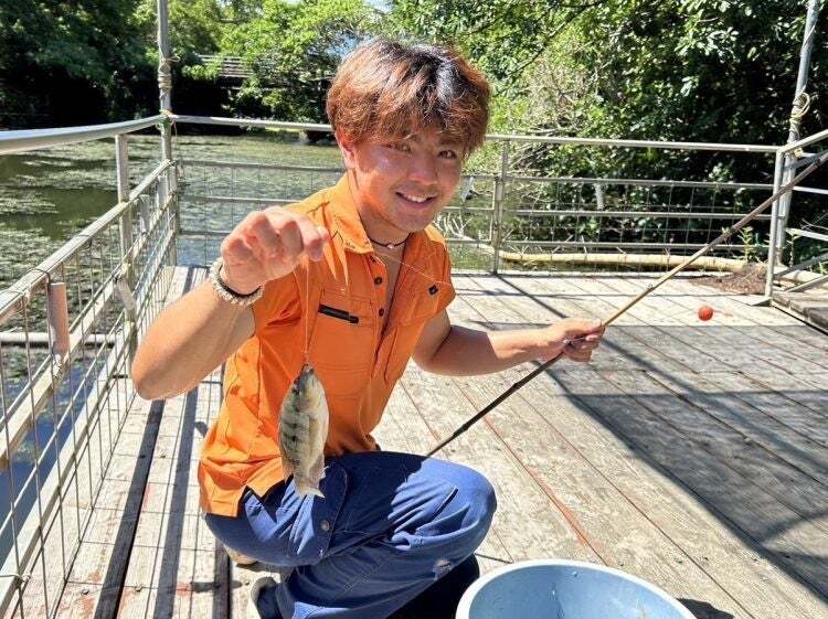 期間限定、ふれあい広場にある釣り堀で釣り大会を開催します！