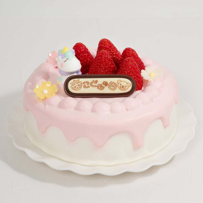 こどもの日 ピンクストロベリーショートケーキ 4号