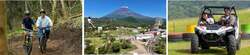 左：FUJIYAMA TRAIL　/　中：FUJI SKY ATTACK　/　右：フジヤマバギー
