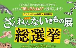 「推しの「ざんねんな生き物」に投票しよう！　 サンシャイン水族館で1位を決める特別展」の写真