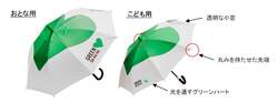 「ドリンク無料配布も！ハートの影を探そう♪「GREEN DA・KA・RA」の日傘体験がスタート」の写真