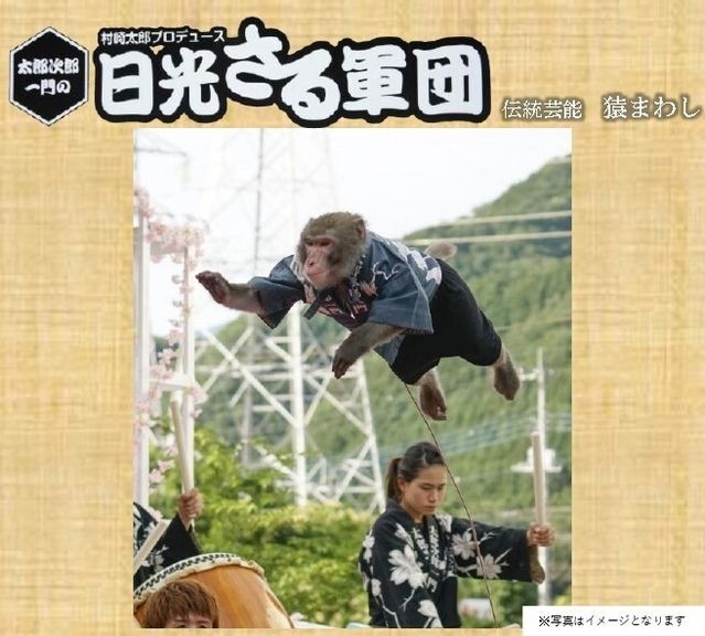 日光さる軍団 伝統芸能 猿まわし