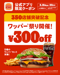 【バーガーキング】ワッパー（R） 祭り