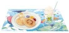 パンケーキとドリンクのセット（オリジナルランチョンマット付）