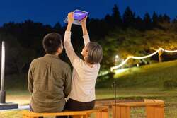 澄みきった空気のもとで満点の星
