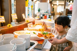 キッズメニューや月齢別の離乳食を用意