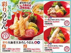 夏の美味 彩りうどん