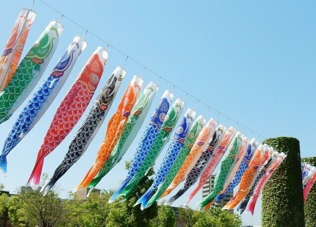 ノリタケの森の鯉のぼり│(C)ノリタケの森