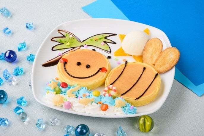 ぶんぶんと一緒に夏を楽しもうパンケーキ〜海の仲間を泳がせよう〜