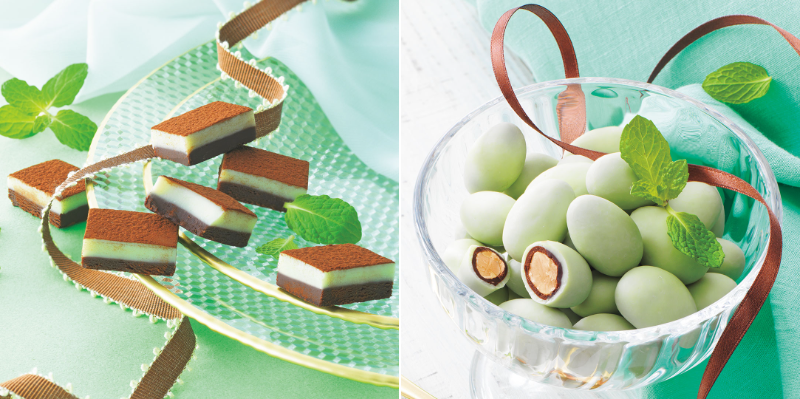 ロイズ「生チョコレート[チョコミント]」「アマンドショコラ[チョコミント]」