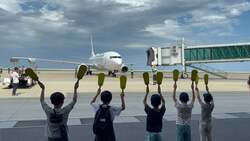 飛行機整備士体験の様子