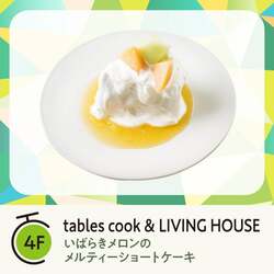 tables cook ＆ LIVING HOUSE「いばらきメロンのメルティーショートケーキ」（1,580円）