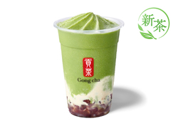 ゴンチャ「一番摘み抹茶 あずき＆きなこ ジェラッティー」