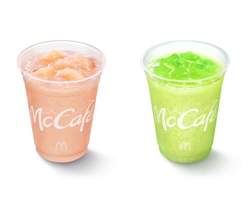 マクドナルド「もものスムージー」「マスカットスムージー」