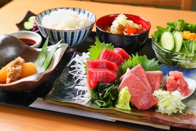 天然まぐろ刺身定食