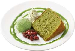 宇治抹茶のシフォンケーキ 658円