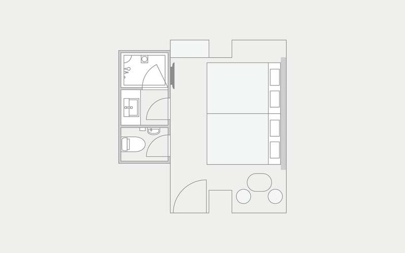 ファミリールーム with Wide Twin Beds