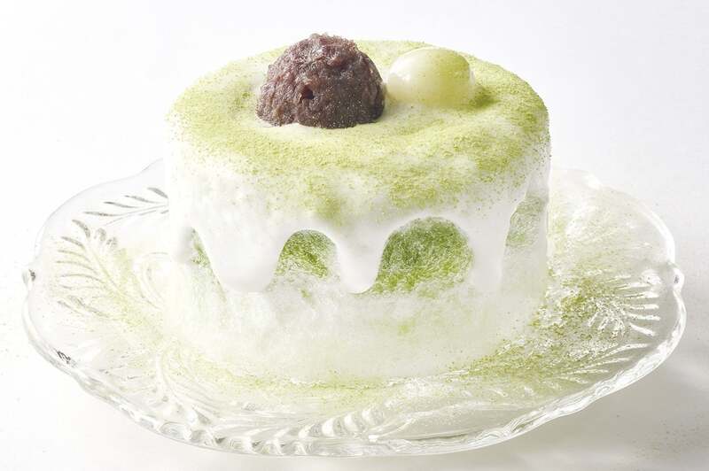 ミニ西尾のお抹茶と十勝あずきのショートケーキ氷（769円）