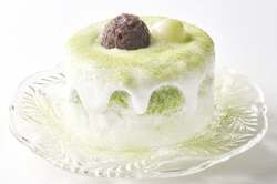 ミニ西尾のお抹茶と十勝あずきのショートケーキ氷（769円）