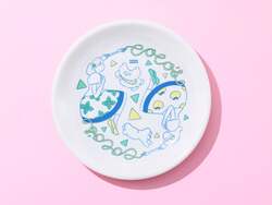 オリジナル美濃焼プレート（直径約19cm）