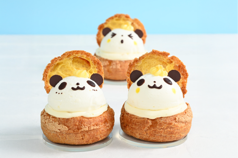 椿屋珈琲・ダッキーダック「瀬戸内レモンのパンダシュークリーム」
