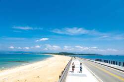 志賀島と海の中道をつなぐ「道切」（志賀島側から）