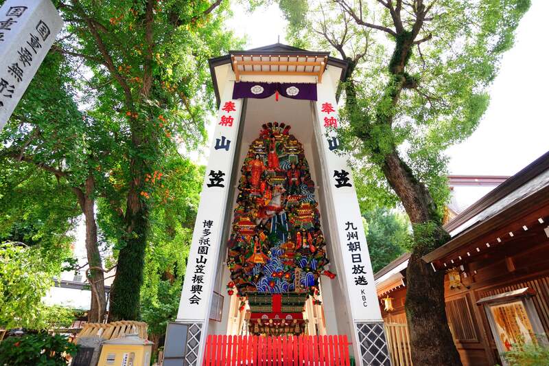 櫛田神社境内の飾り山／写真提供：福岡市