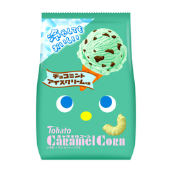 東ハト「キャラメルコーン・チョコミントアイスクリーム味」