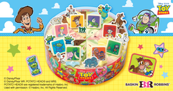 サーティワン「トイ・ストーリー パレット8」　（C） Disney/Pixar （C） Disney/Pixar MR. POTATO HEAD（R） and MRS. POTATO HEAD（R） are registered trademarks of Hasbro, Inc. Used with permission. （C） Hasbro, Inc. All Rights Reserved.