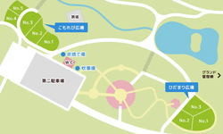 こもれび広場・ひだまり広場エリア図