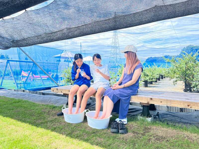 地下水で足水