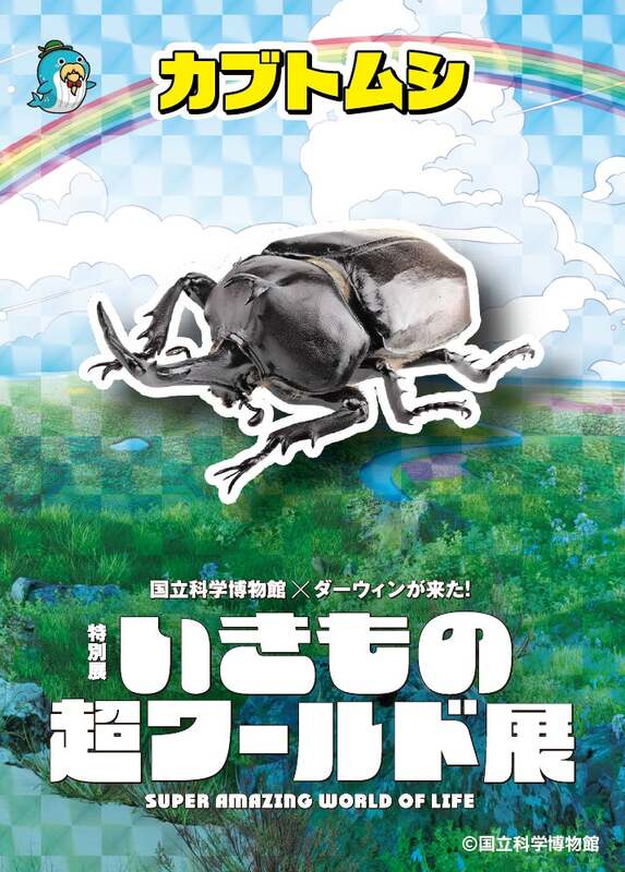 【「いきもの超エキュート展」参加ショップでもらえる】  特別展ノベルティ（ステッカー）
