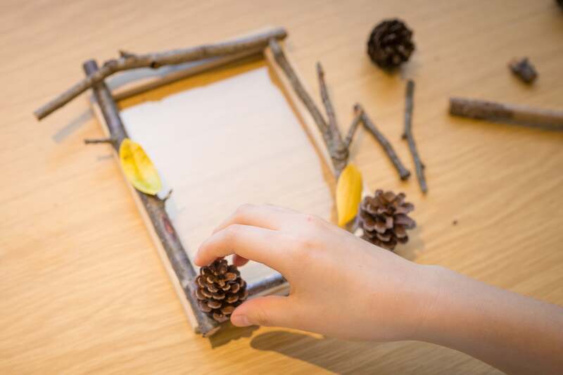 【土曜日】森の木でフォトフレームづくり（500円）