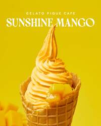 gelato pique cafe「マンゴーソフトクリーム（SUNSHINE MANGOフェア」