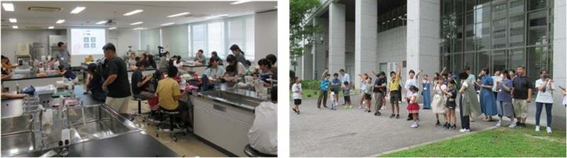 大学の本格的な施設で実験・太陽光を利用したナノテクノロジー体験（昨年度の様子）