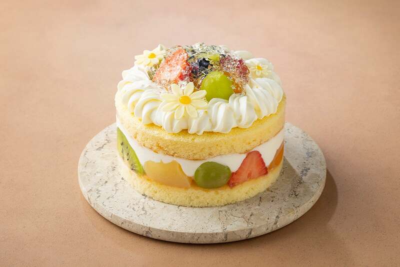 実際にイベント内で作るフルーツショートケーキ
