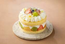 実際にイベント内で作るフルーツショートケーキ