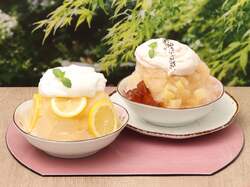 桜珈琲：夏限定のかき氷（全5種）を販売。夏のひとときを涼しく彩る人気メニューです。