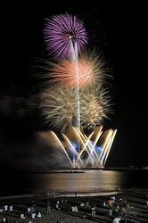 阿字ヶ浦海岸花火大会（ひたちなか市観光振興課）