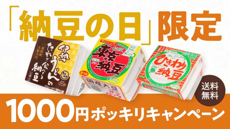 東京納豆「納豆の日限定1000円セット」